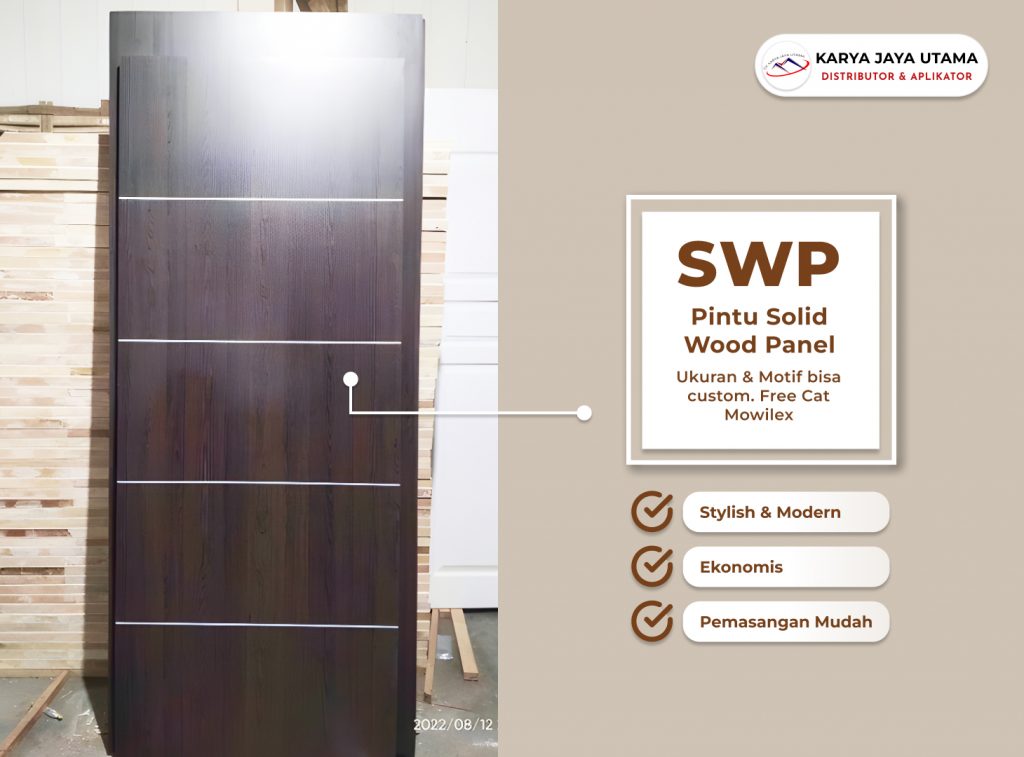 Gambar Pintu SWP (Solid Wood Panel): Keindahan dan Kelebihan Pintu Kayu Modern yang Tahan Lama