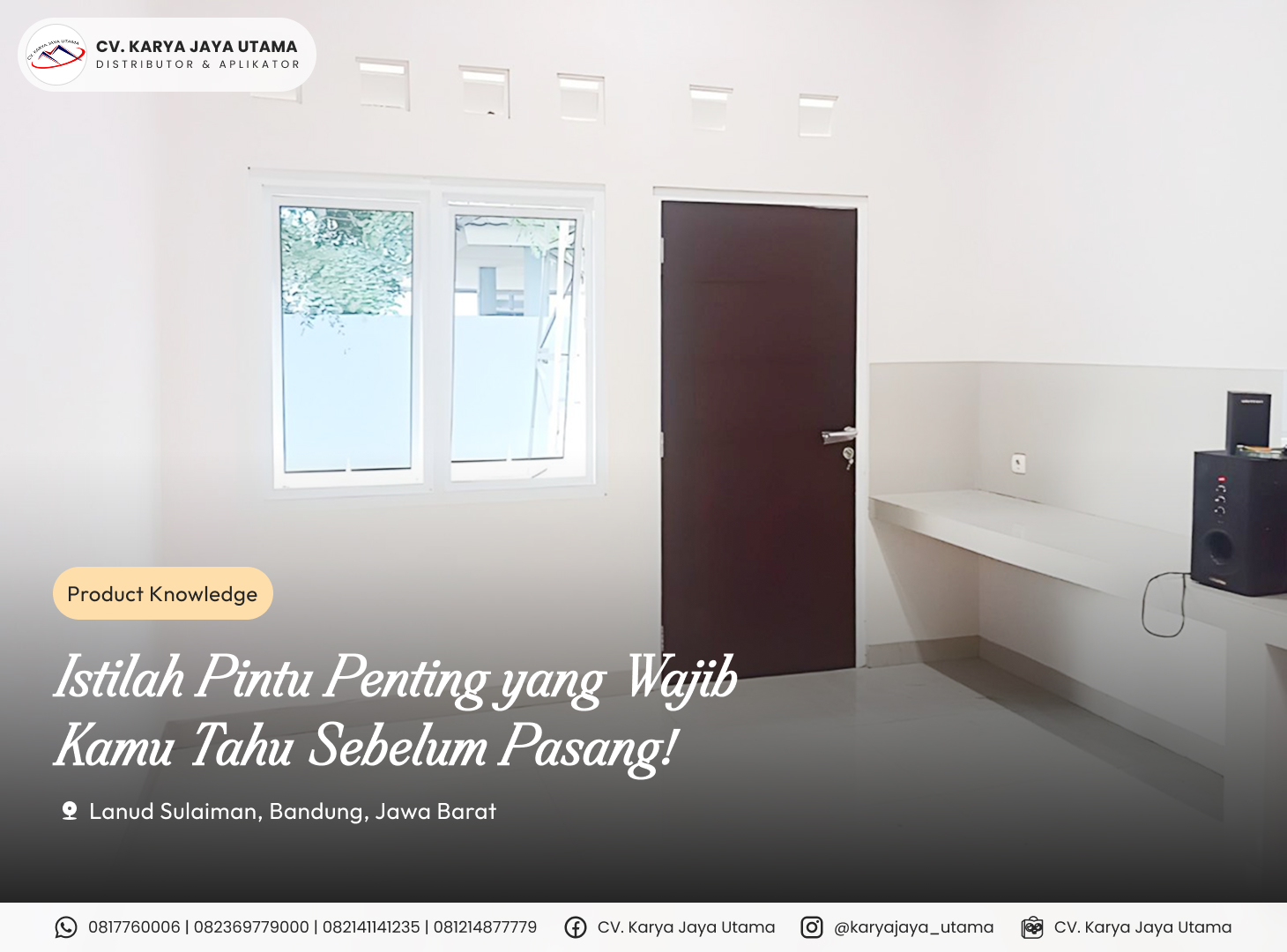 Istilah Pintu Penting yang Wajib Kamu Tahu Sebelum Pasang!