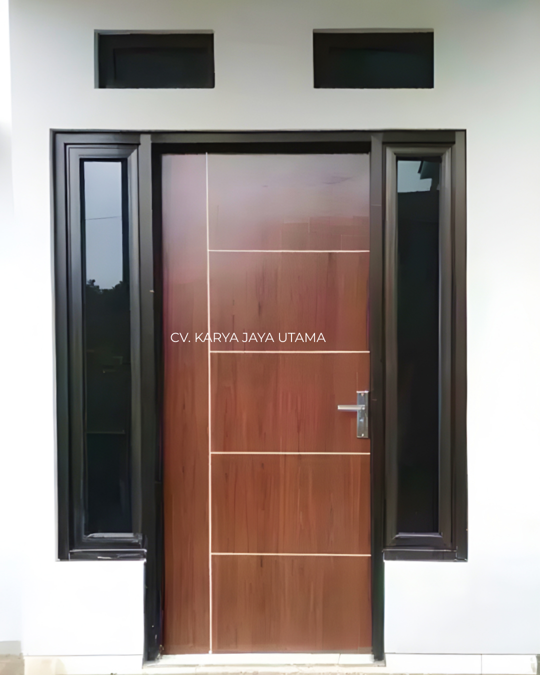 pintu solid wood lapisan HPL motif kayu