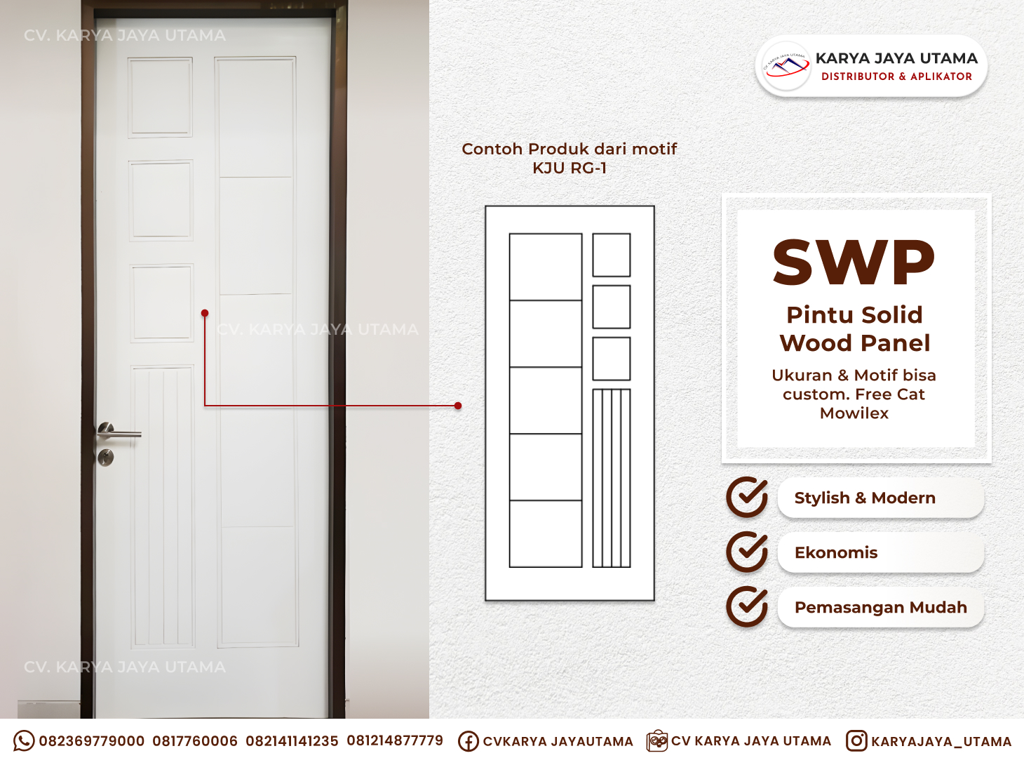 Solid Wood Panel: Pintu Engineering Pilihan Warga Indonesia