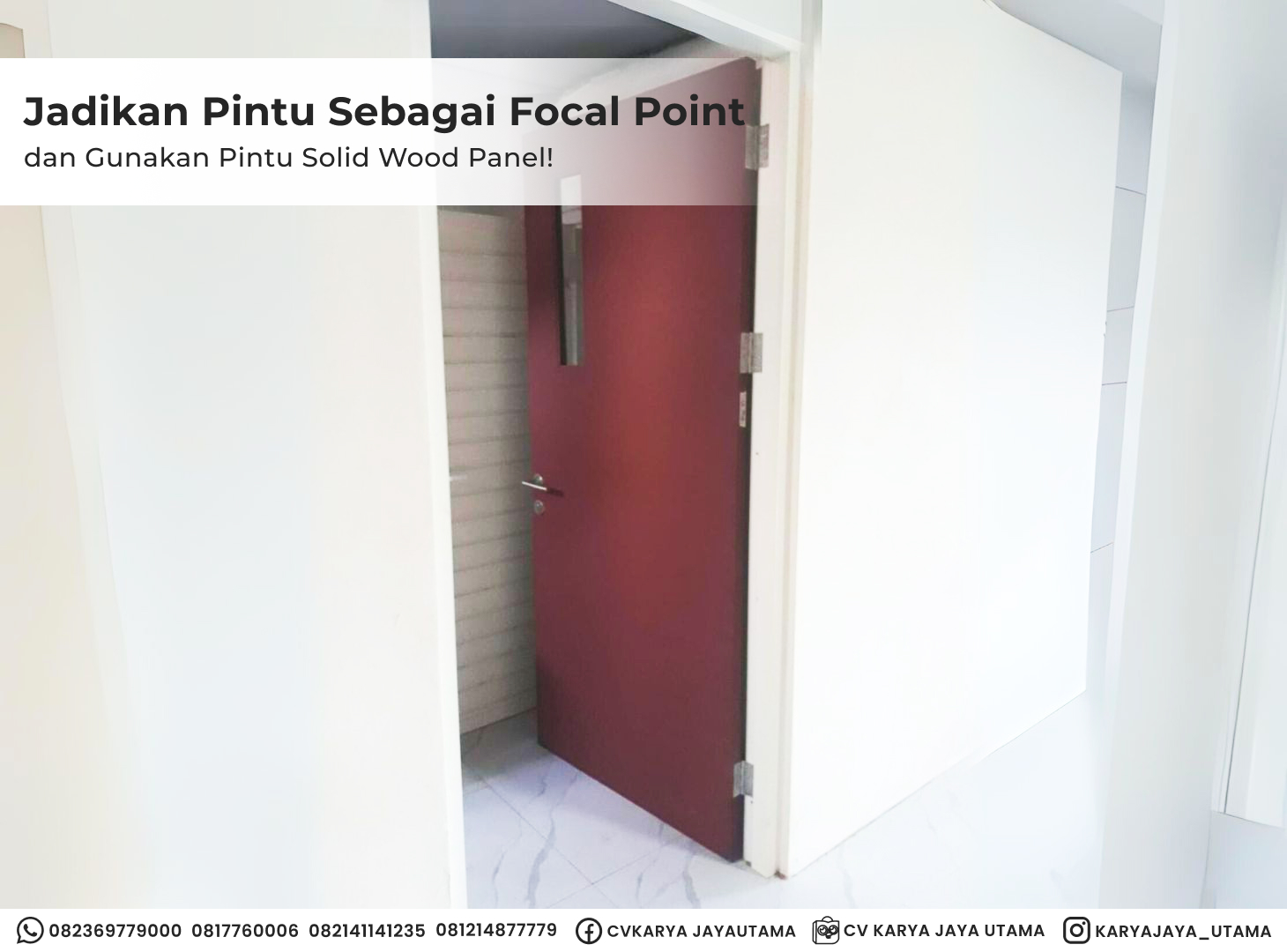 Jadikan Pintu Rumah Tinggal Anda Sebagai Focal Point