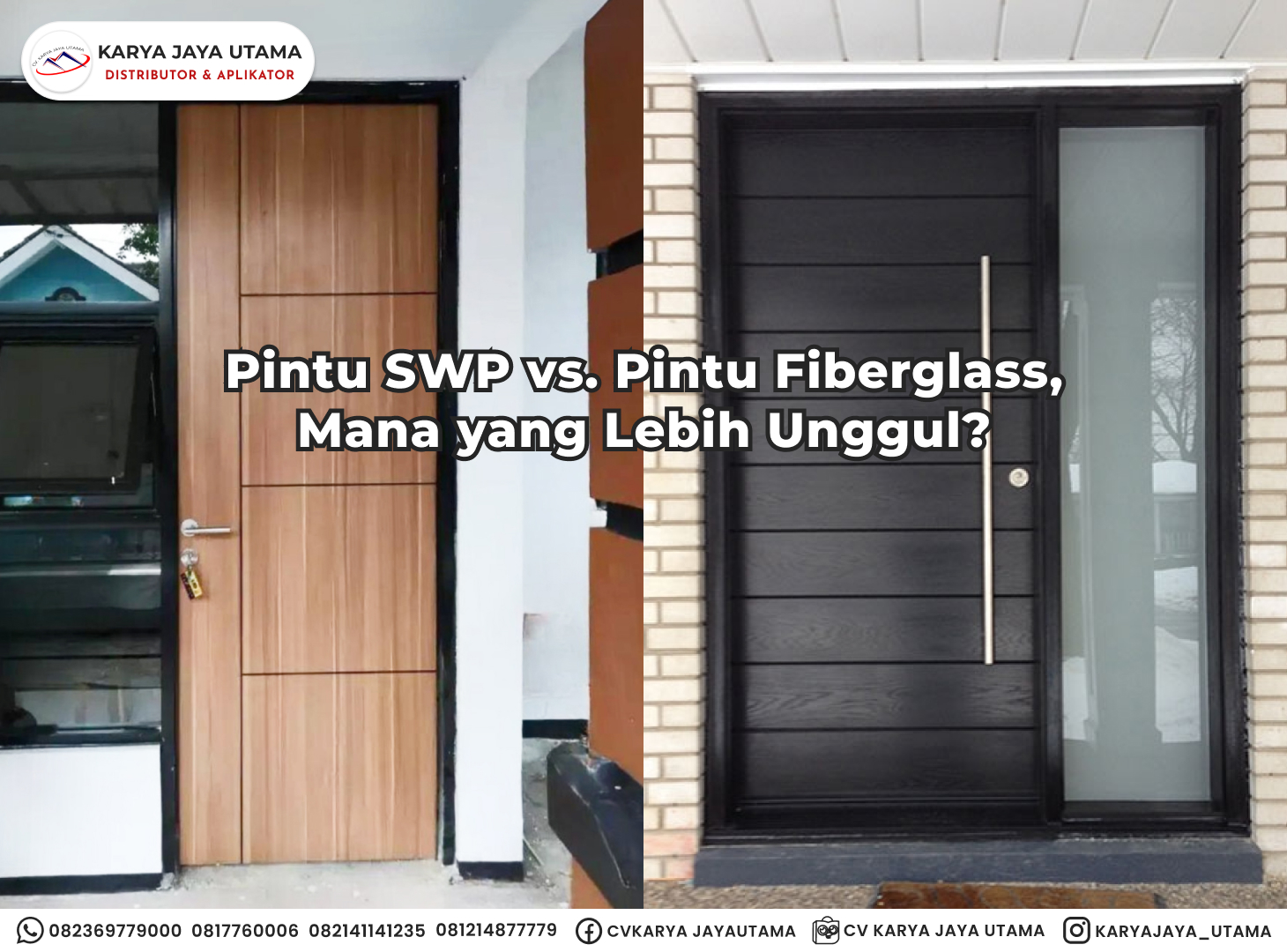 Perbedaan Antara Pintu Solid Wood Panel dan Pintu Fiberglass