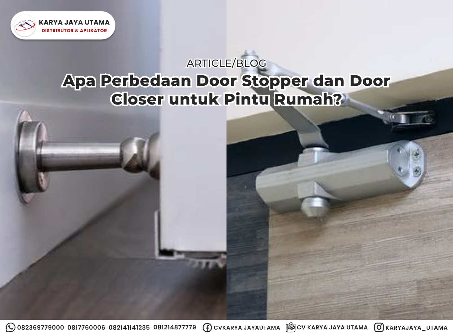 Apa Perbedaan Door Closer dan Door Stopper?