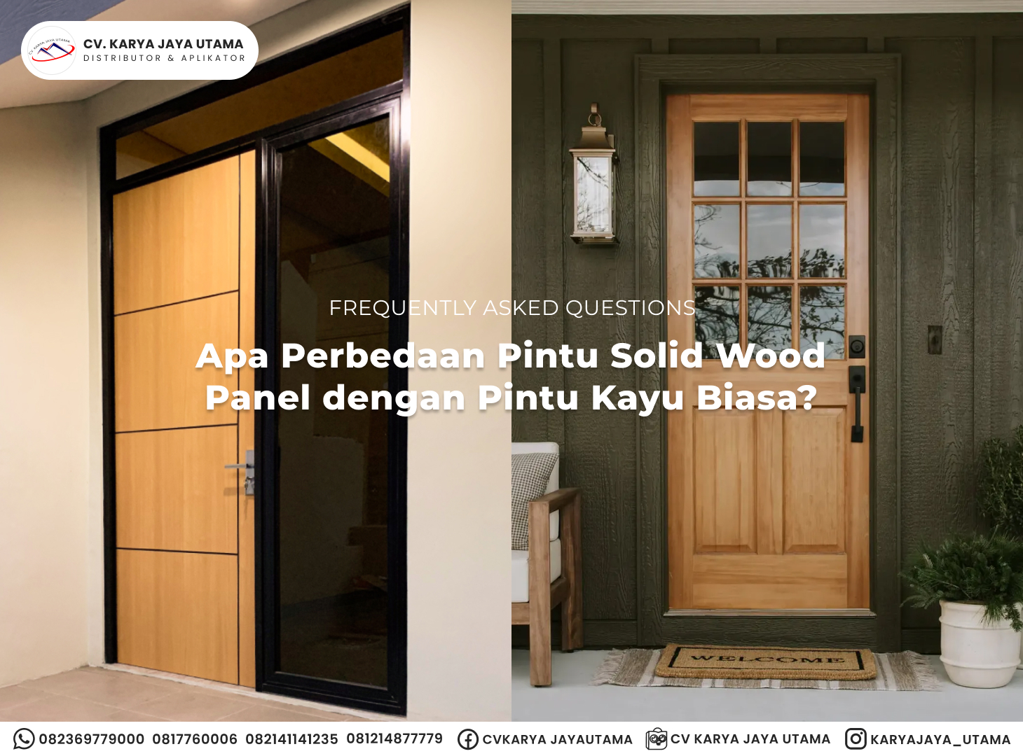 Apa Perbedaan Pintu Solid Wood Panel dengan Pintu Kayu Biasa