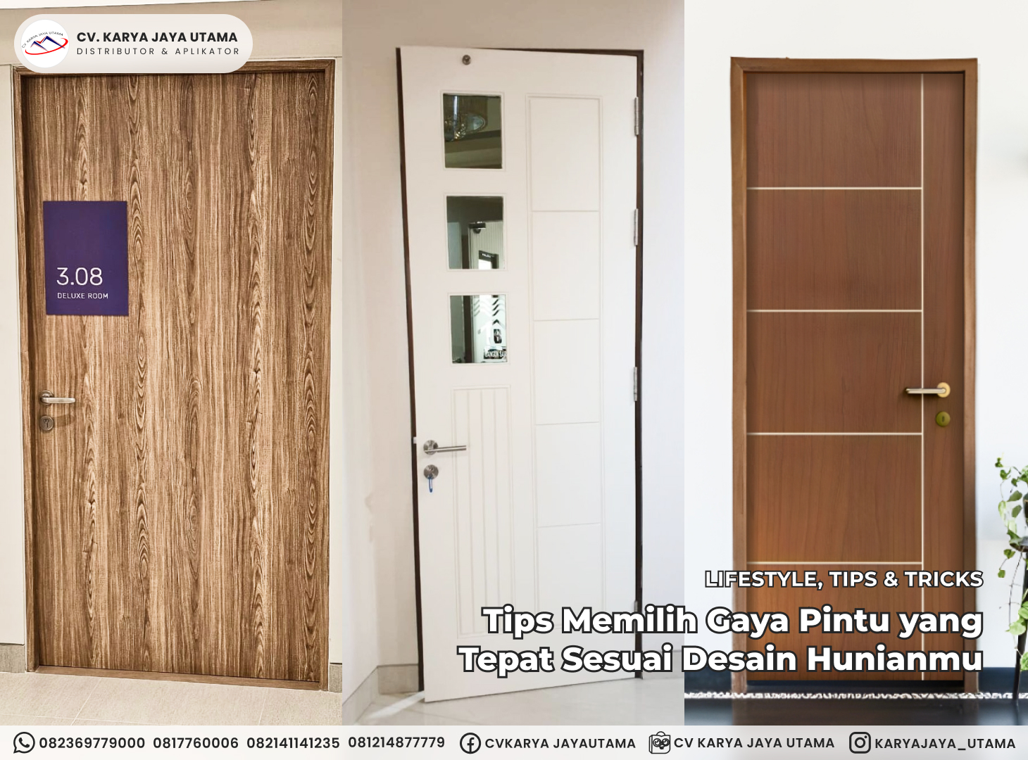 Tips Memilih Gaya Pintu yang Tepat Sesuai Desain Hunianmu