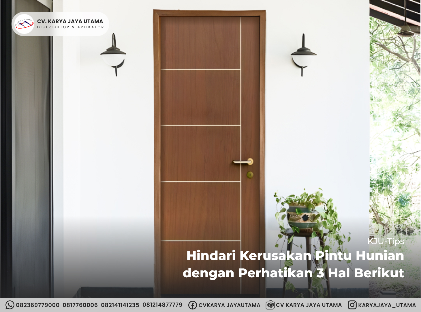 Hindari Kerusakan Pintu Hunian dengan Perhatikan 3 Hal Berikut