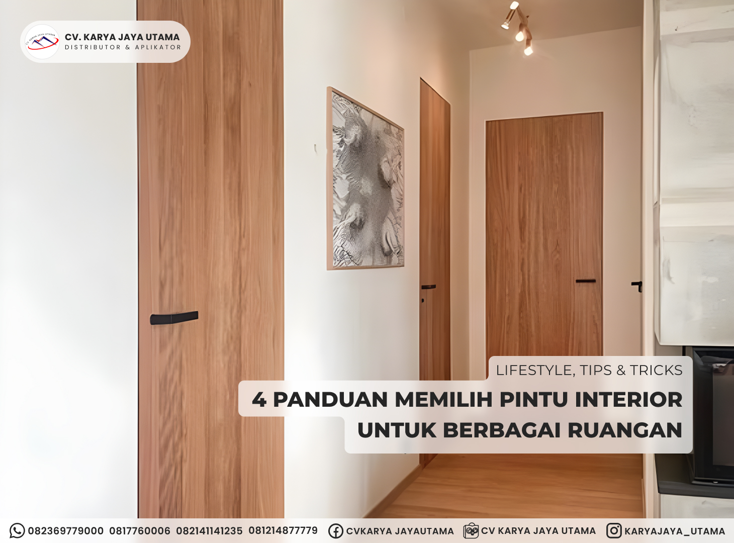 4 Panduan Memilih Pintu Interior untuk Berbagai Ruangan