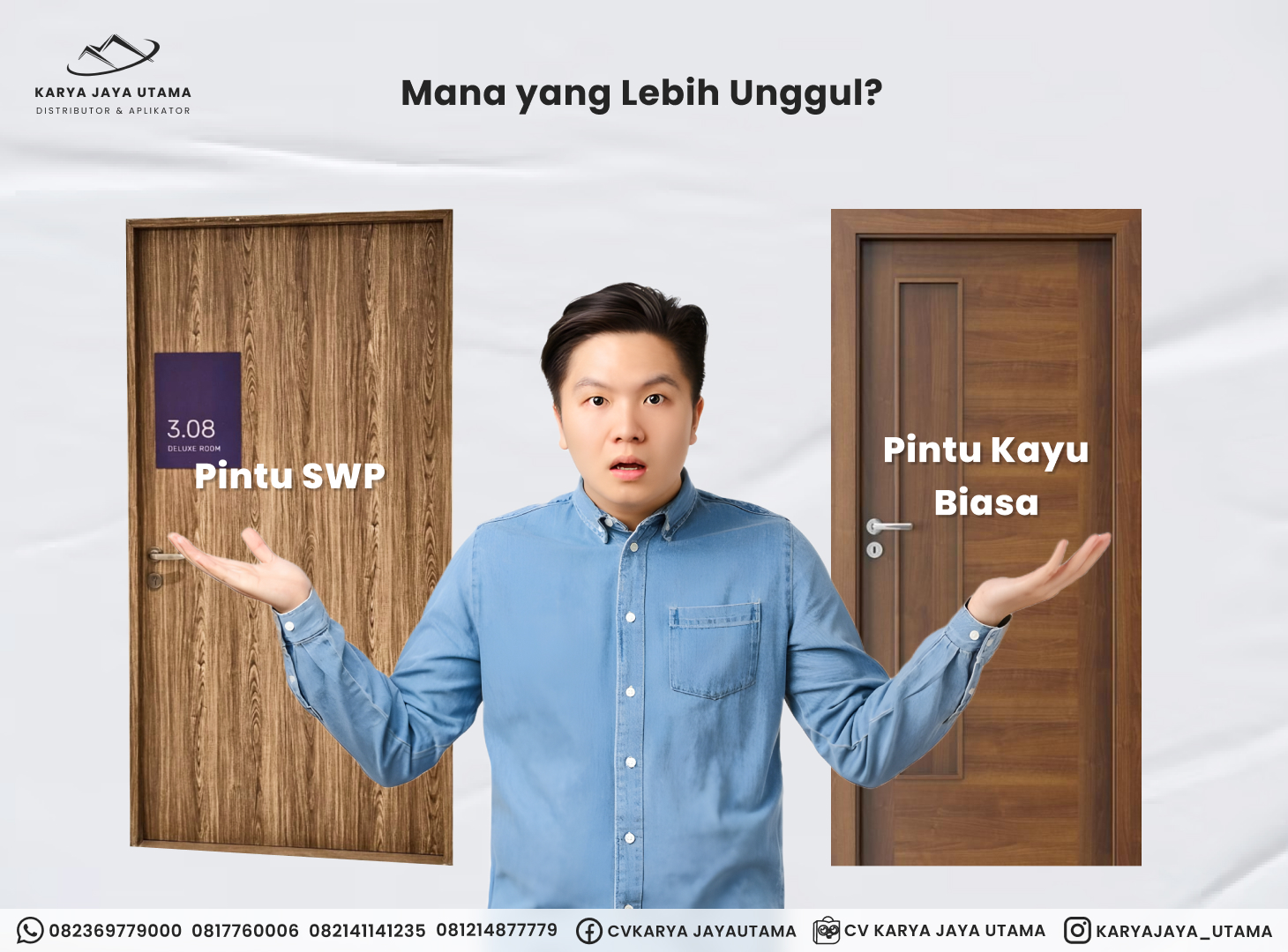 Mengapa Pintu SWP Lebih Baik Dibandingkan Pintu Kayu Solid?